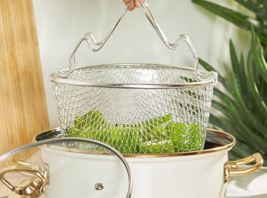 Emsan Nostalji Emaye Bej Kızartma Tenceresi